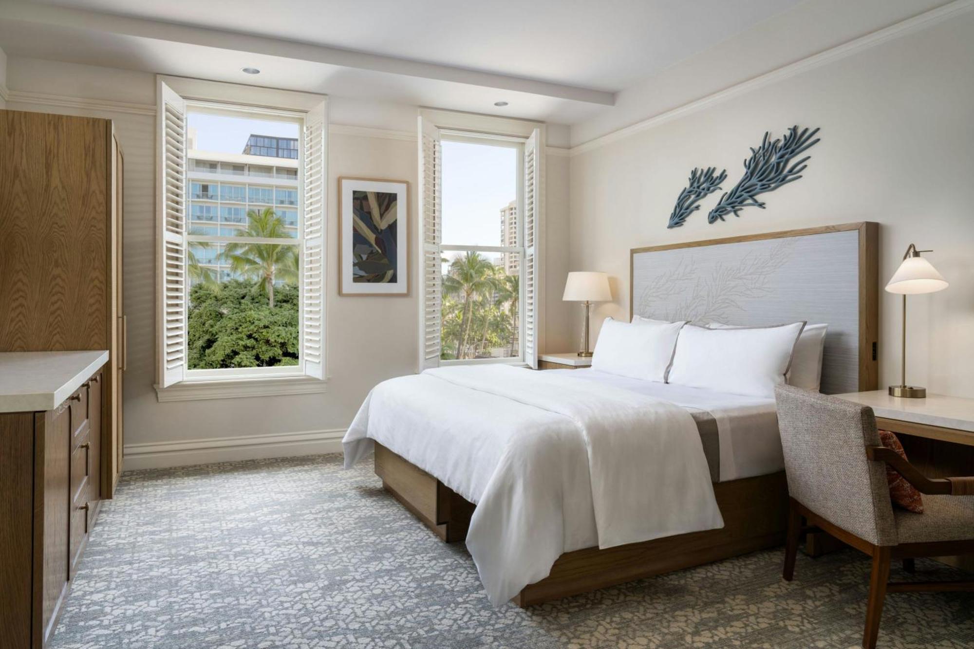 Chambre Lit King-Size Deluxe Banian Historique avec Douche Accessible en Fauteuil Roulant - Accessible aux Personnes Malentendantes et à Mobilité Réduite