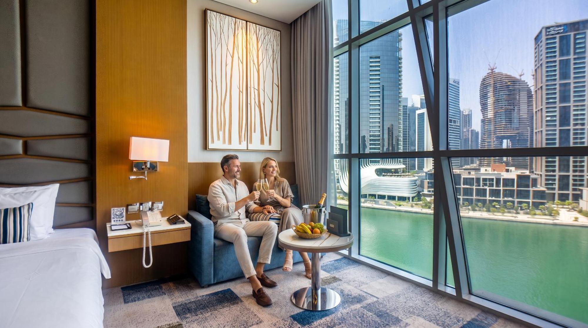 Premium Room Dubai Canal view access to Hotel's private beach at Palm Jumeirah
