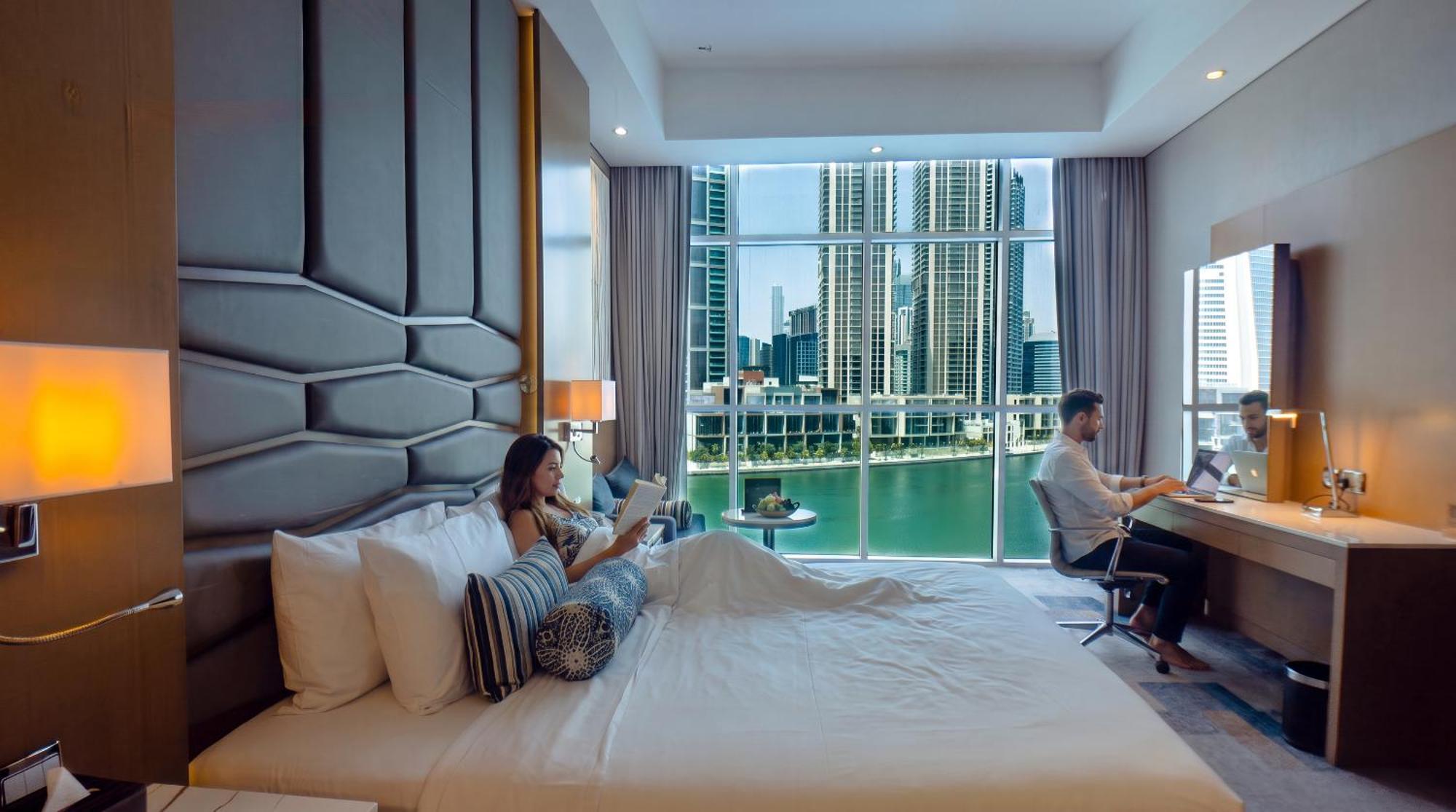 Premium Room Dubai Canal view access to Hotel's private beach at Palm Jumeirah