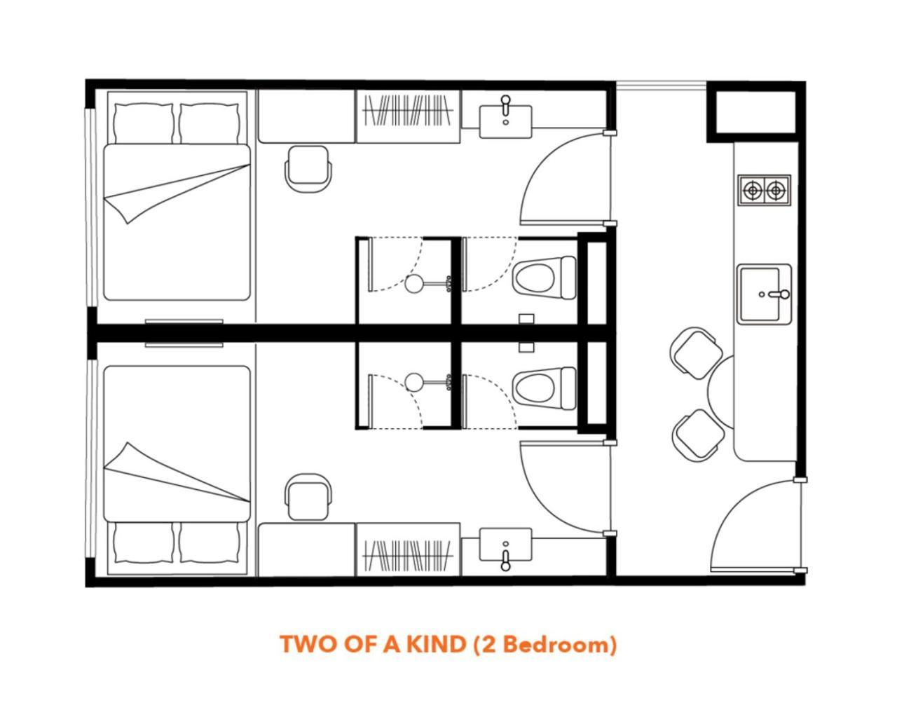 Two of a Kind 2 Bedroom Family Room