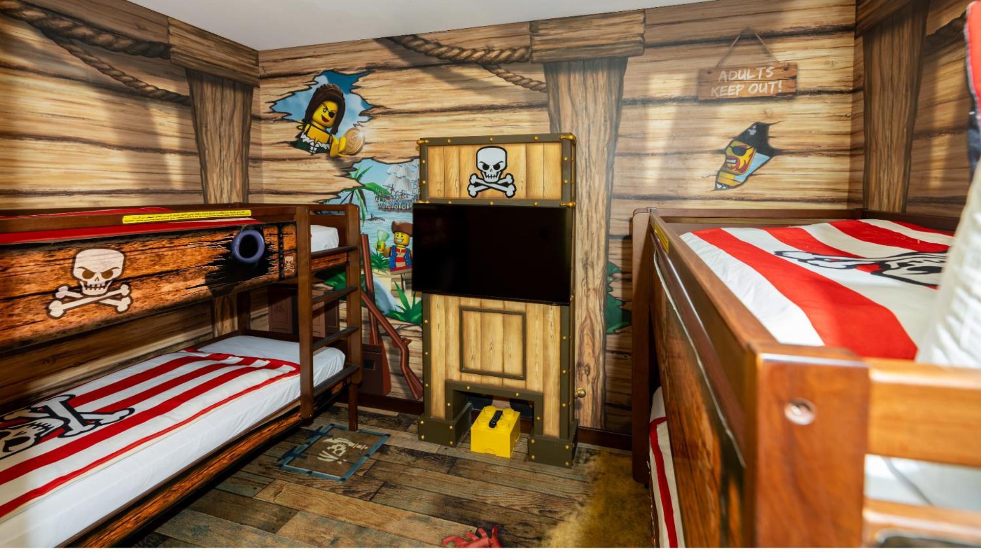PIRATE Fully Themed Family Suite Complimentary Park Access Creative Workshops Room Treasure Hunt Kids Activities