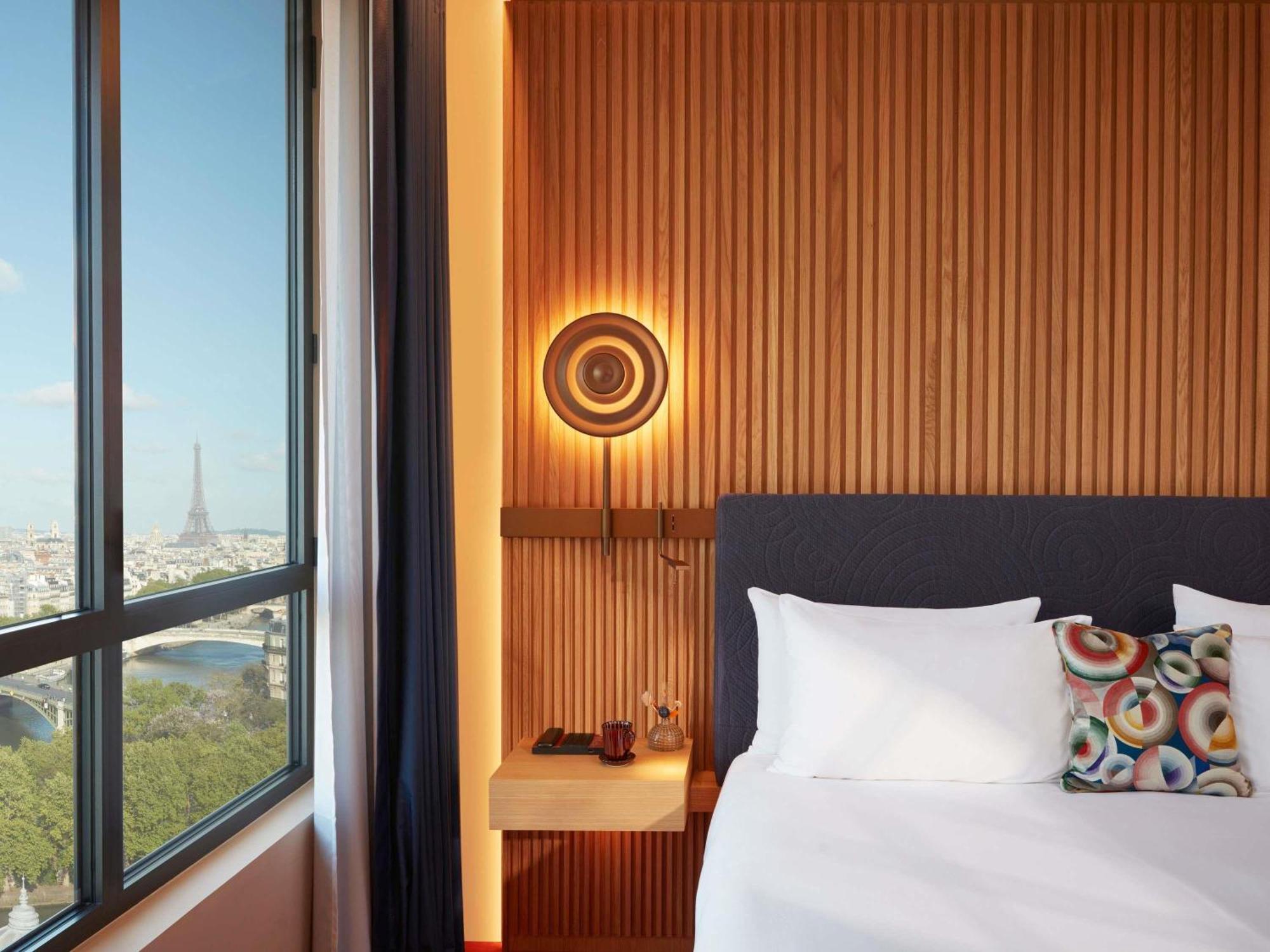 Iconic Paris Skyline room River Seine Eiffel Tower view