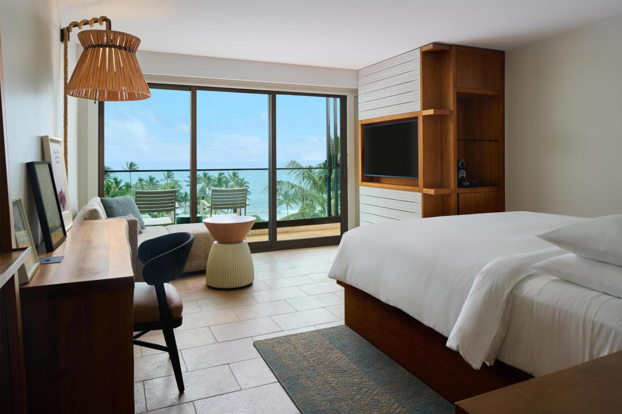 Kamer met Kingsize Bed en Uitzicht op de Oceaan
