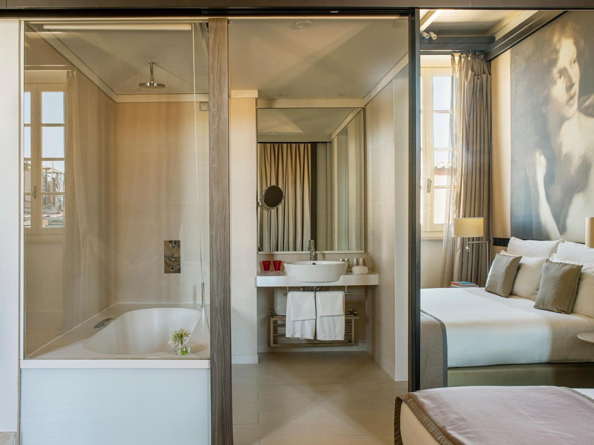 Junior Suite im Dachgeschoss mit Zugang zum Wellnessbereich