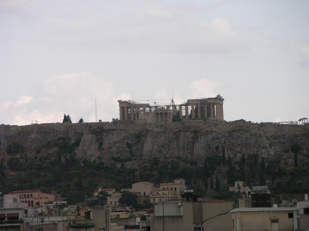 Deluxe Tweepersoonskamer met 1 Tweepersoonsbed of 2 Aparte Bedden - Uitzicht op Acropolis