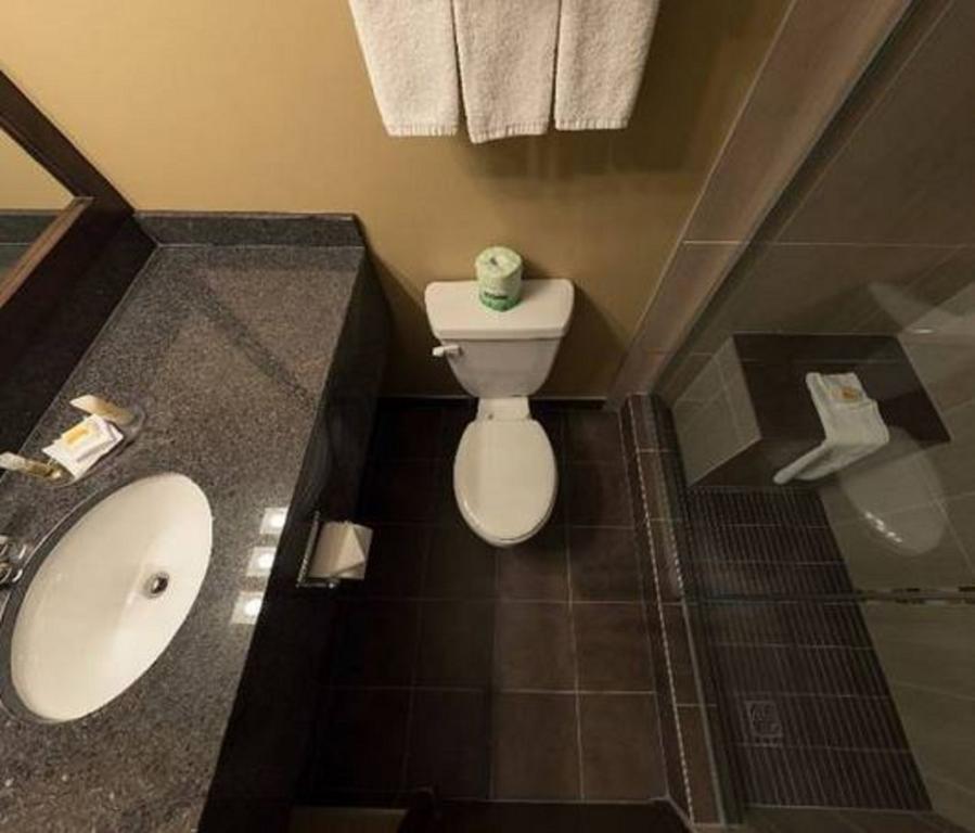 Double Queen Room Shower Non-Smoking