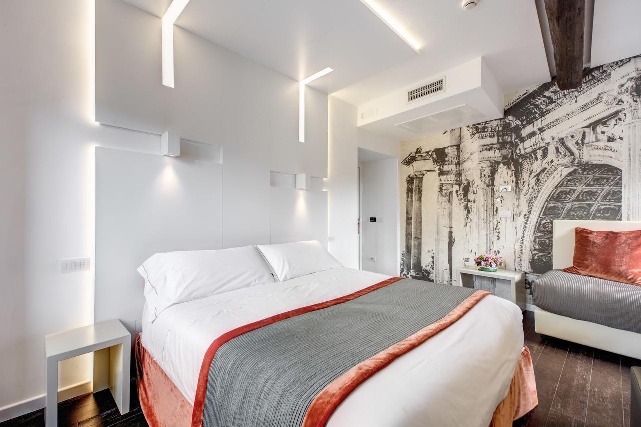 Tweepersoonskamer met 1 tweepersoonsbed of 2 aparte bedden - Uitzicht op het Pantheon