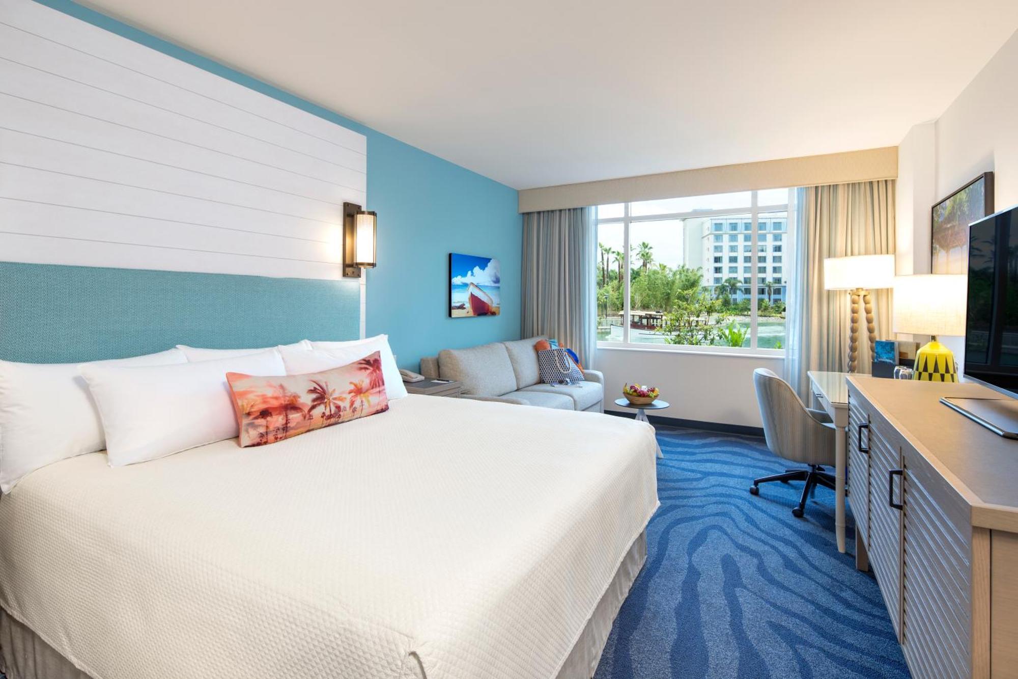 Chambre Lit King-Size - Vue sur Lagon (Accès Anticipé au Parc Inclus*)