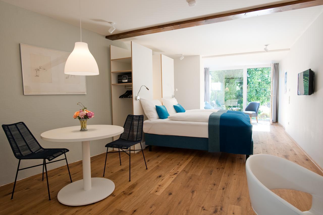 Apartment Blaupause mit Gartenblick
