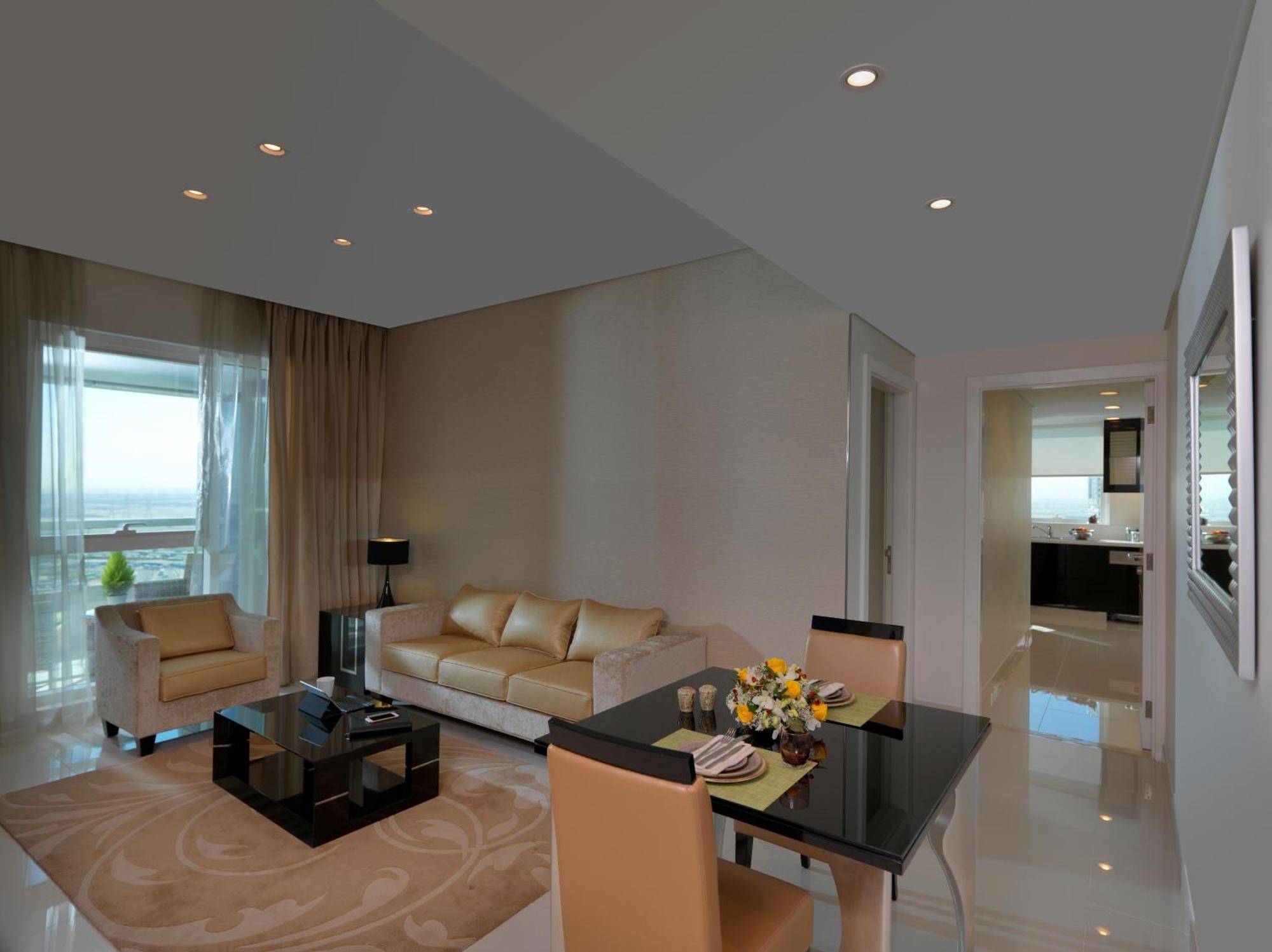Two Bedroom Suite kitchenette City Skyline View