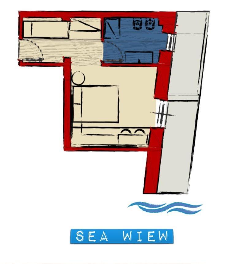 Standard Triple Room Side Sea View