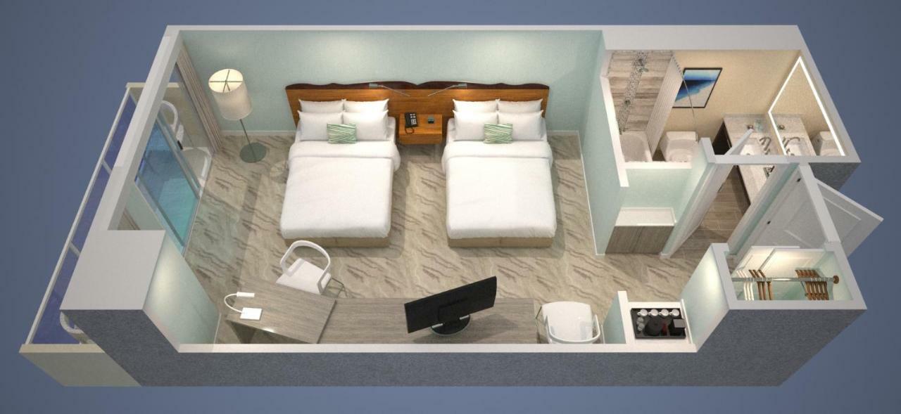 Habitación con cama grande