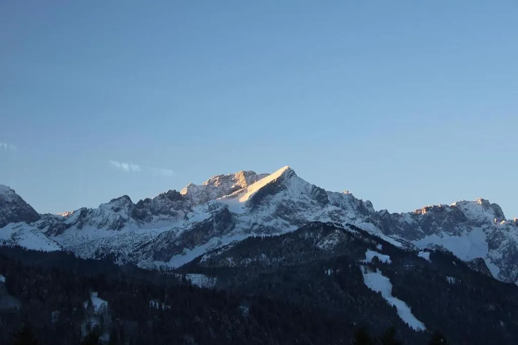 Pfeiffer Alm mit Blick auf die Zugspitze-1