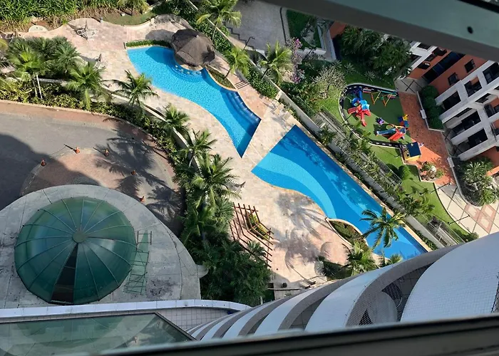Lindo Flat na Barra da Tijuca com vista para o mar