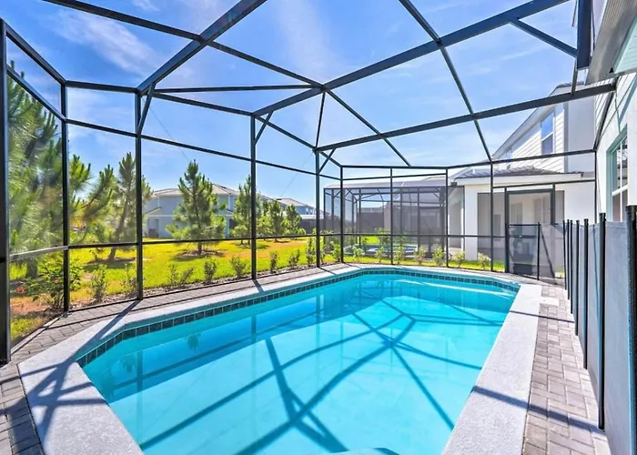 5 Bedroom Private Pool Home 15 Min To Disney World, Davenport